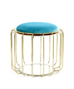 Sidetable Comfortable 110 turquoise/goud