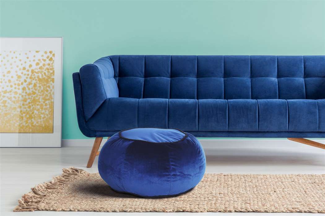 Pouf Taj Mahal 325 blue - Afbeelding 2