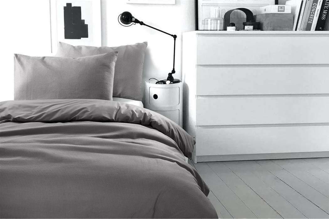 Bed linen Carla 100-GB anthracite 225cm x 225cm / 50cm x 75cm (2 pcs.) - Afbeelding 2
