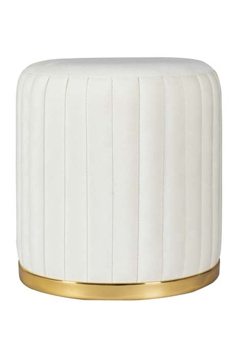 Stool Doric 125 Ivory / Gold