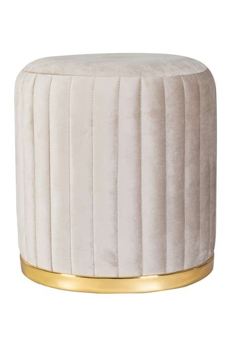 Stool Doric 125 Taupe / Gold