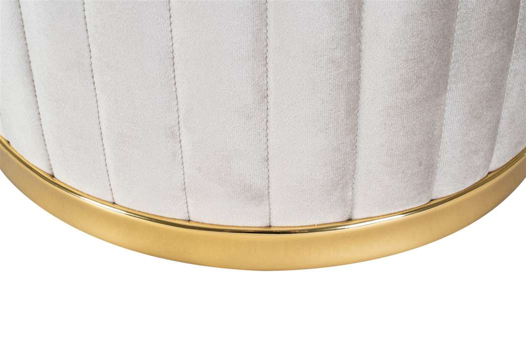 Stool Doric 125 Taupe / Gold - Afbeelding 4