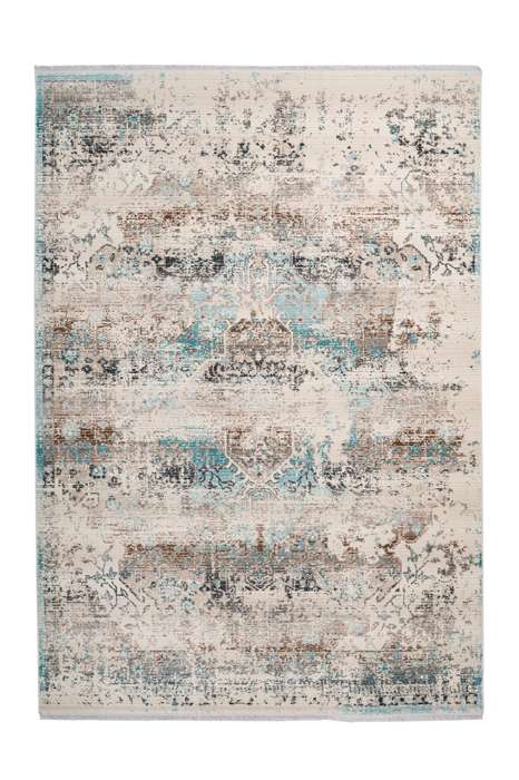 Anouk 325 taupe/turquoise 80x150cm