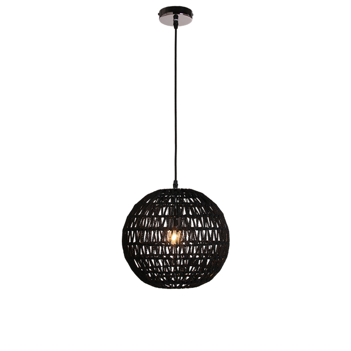 Hanglamp Luca 30cm zwart - Afbeelding 2
