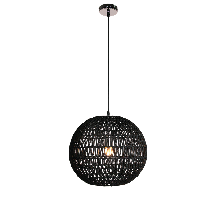 Hanglamp Luca 40cm zwart