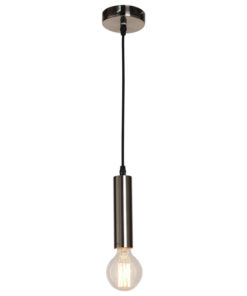 Hanging lamp Denmark nickel satin