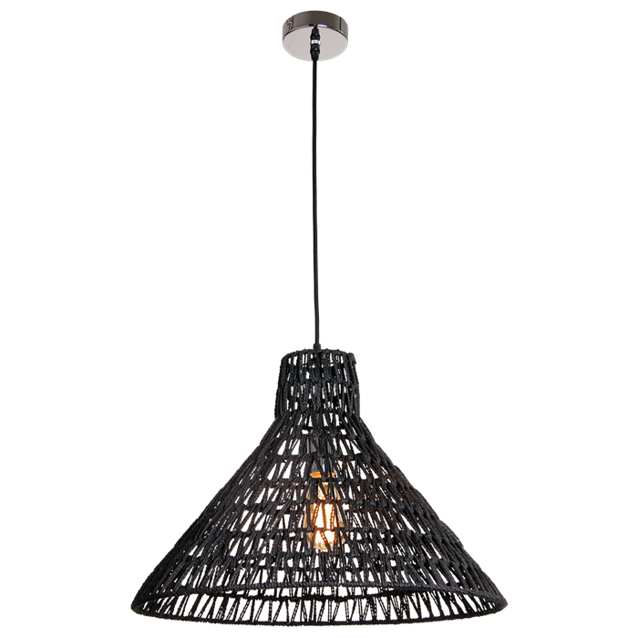 Hanglamp Lauri 50cm zwart
