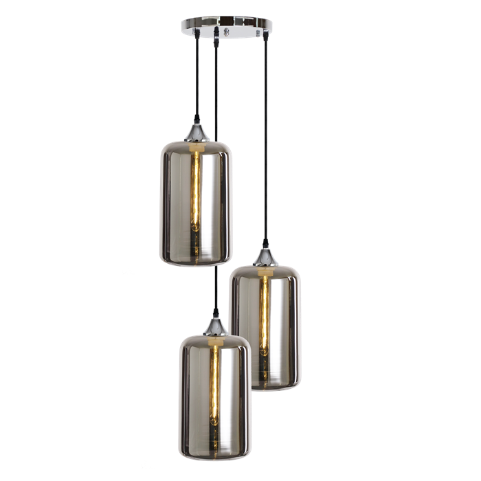 Hanglamp Vilmar 3 lichts chroom - Afbeelding 2