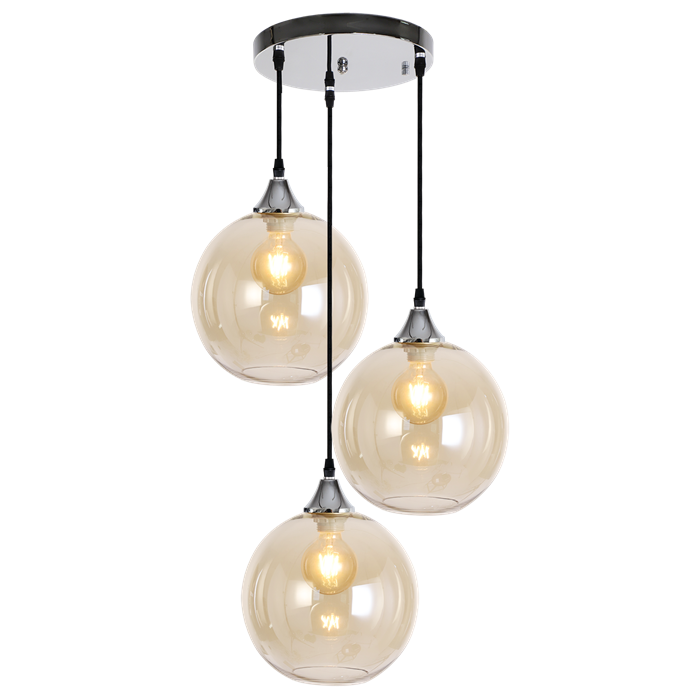 Hanglamp Vilmar 3 lichts chroom