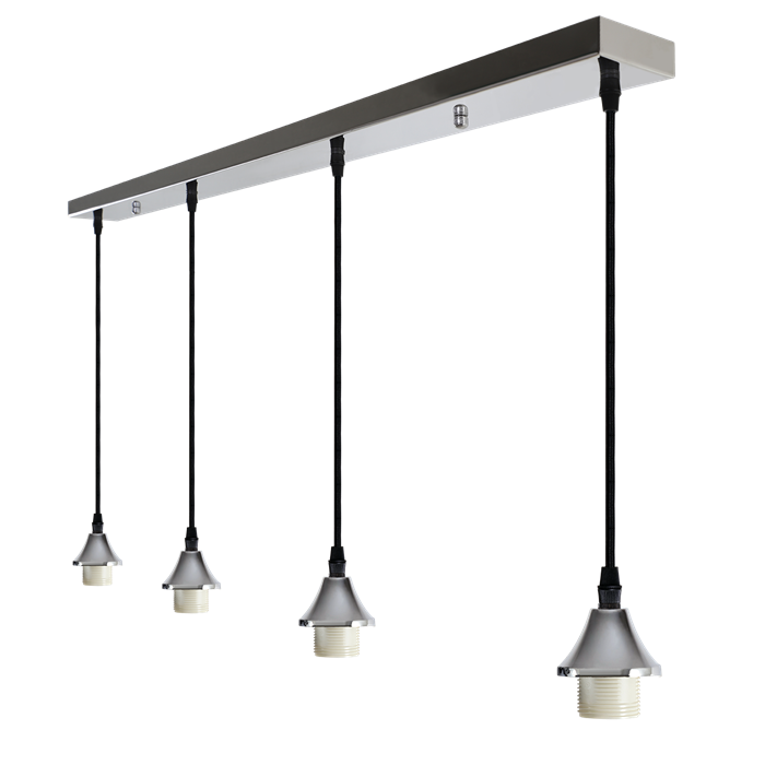 Hanglamp Vilmar 4 lichts chroom - Afbeelding 3
