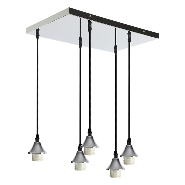 Hanging lamp Vilmar 5-L chrome - Afbeelding 2