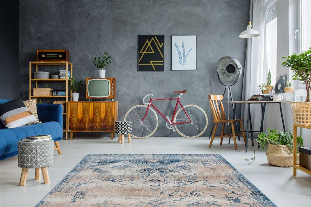 Antigua 500 creme/blauw 160x230cm - Afbeelding 2
