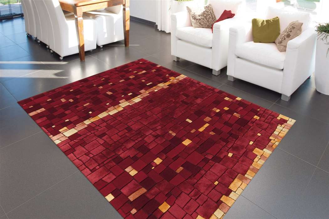 Diamond 8036 bordeaux 170x240cm - Afbeelding 2