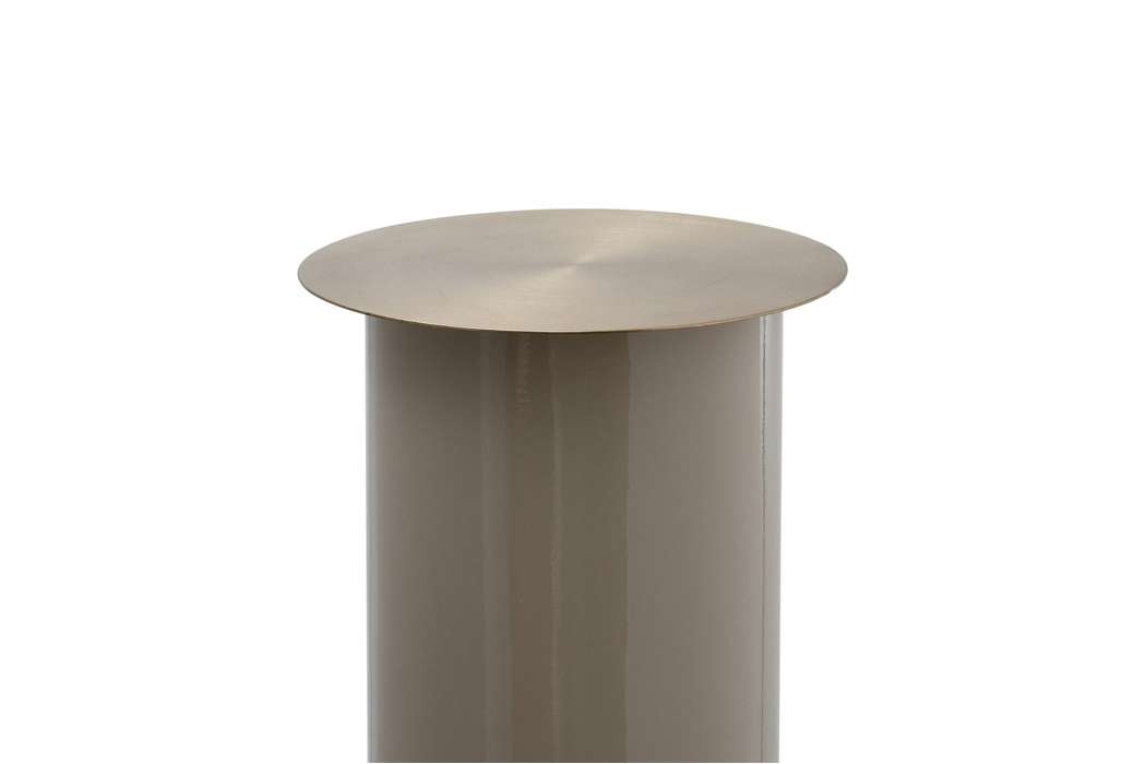 Floor Candle Holder Art Deco 195 taupe / gold - Afbeelding 3