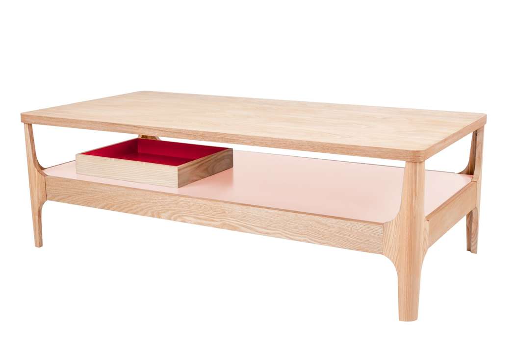 Kaffeetafel Addison III roze