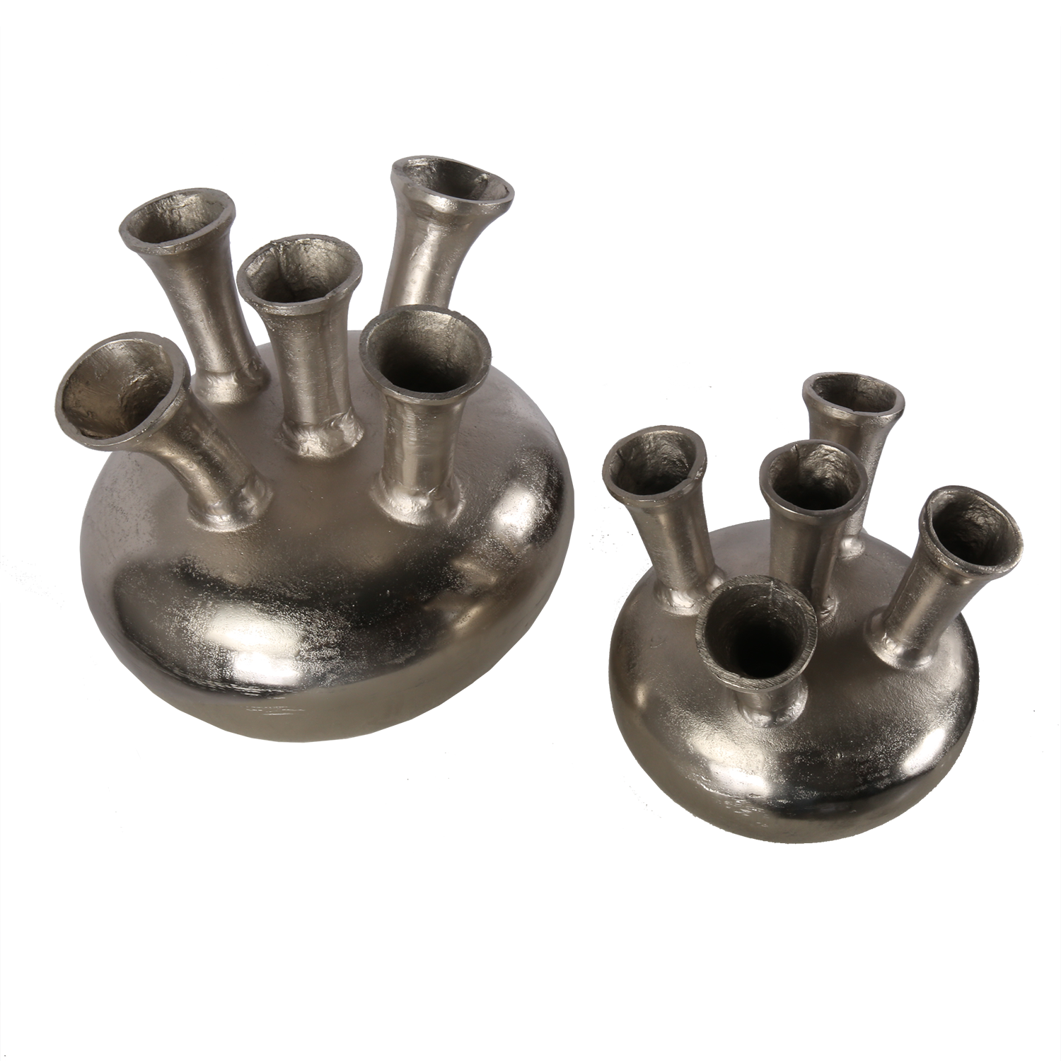Vase Prato L nickel - Afbeelding 4