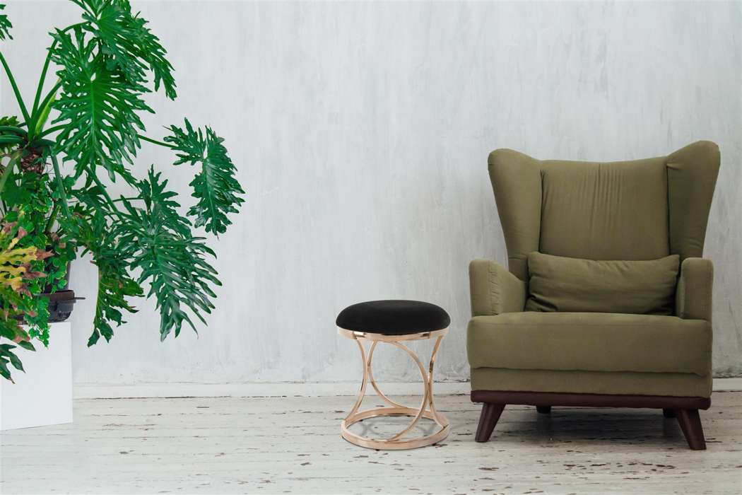 Hocker Weyda 325 zwart / Roségoud - Afbeelding 2