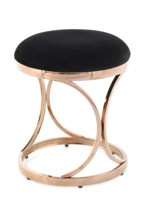 Hocker Weyda 325 zwart / Roségoud