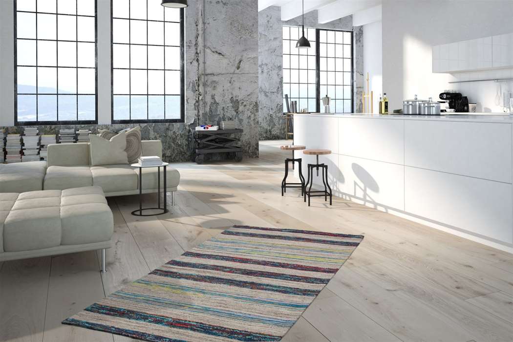 Duarte 210 nature/blue 120x170cm - Afbeelding 2