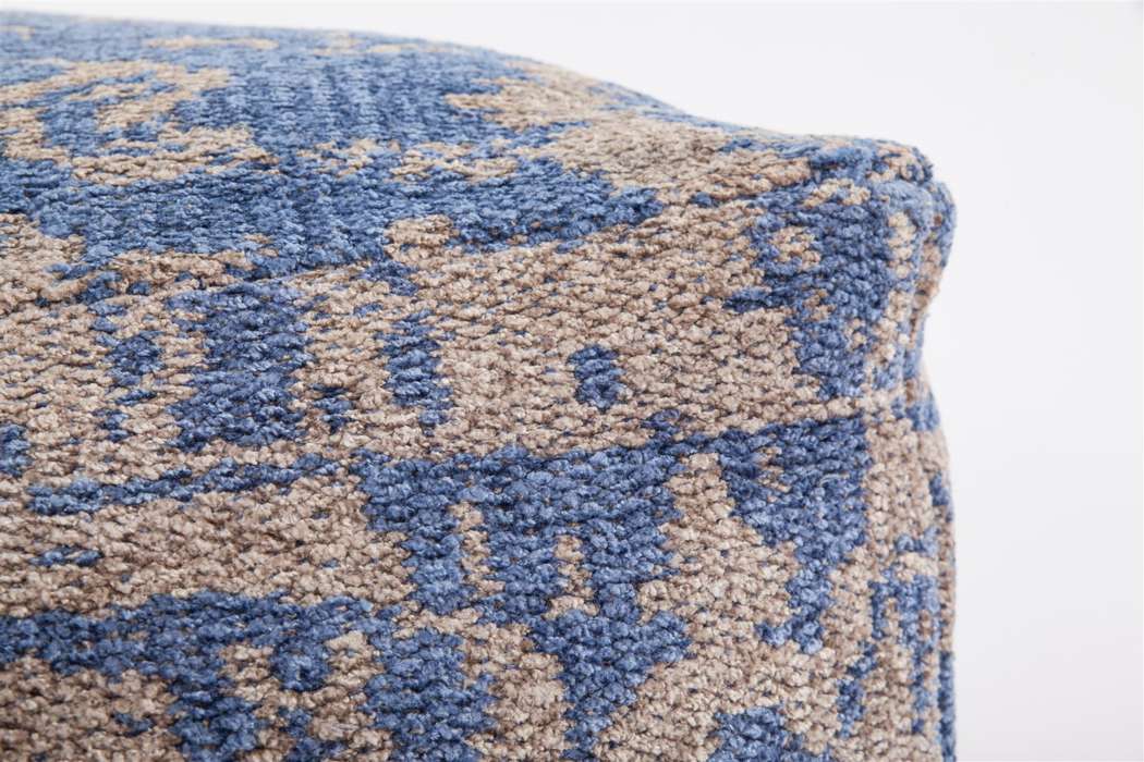 Paramount poof 410 set taupe/blue - Afbeelding 3