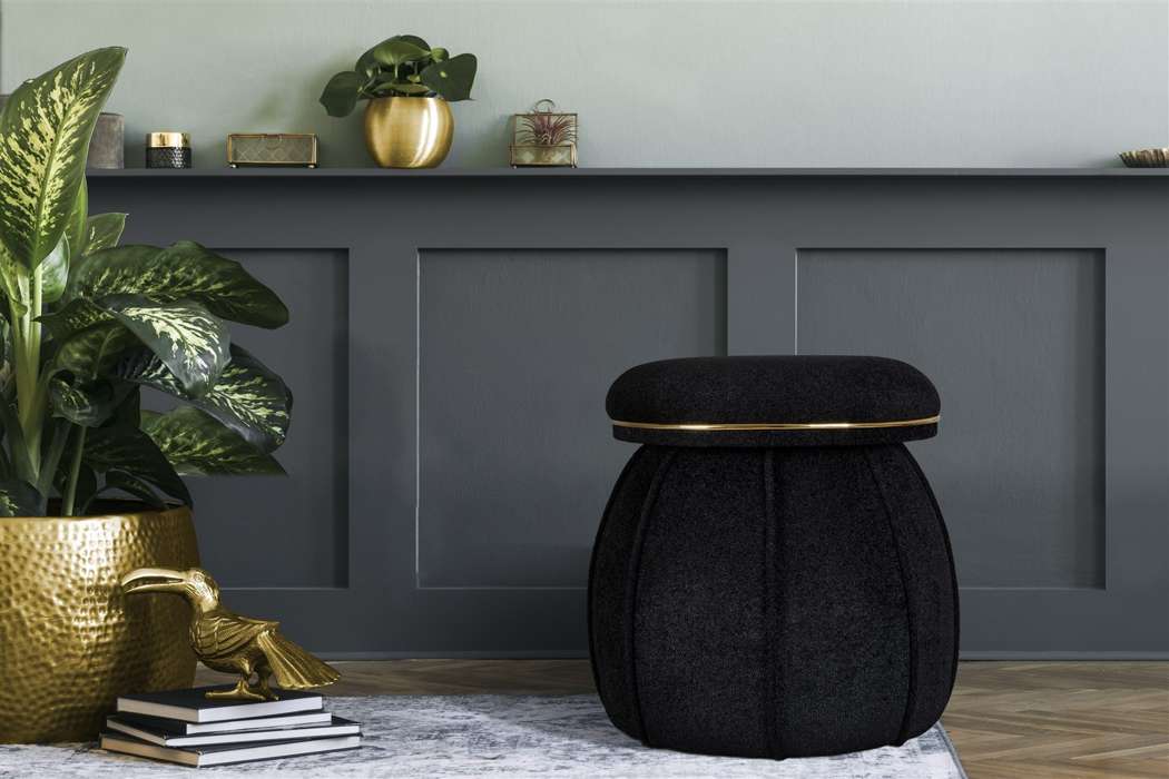 Stool Corin 135 Black / Gold - Afbeelding 3