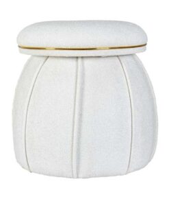 Stool Corin 135 White / Gold