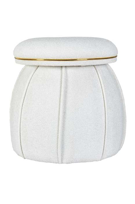Stool Corin 135 White / Gold