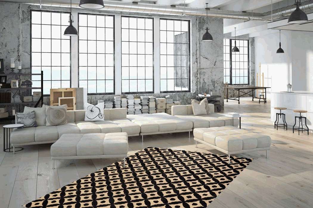 Scandy 210 zwart/naturel 200x290cm - Afbeelding 2