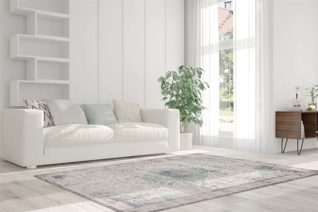 Vintage 8401 ivoor/mint 160x230cm - Afbeelding 2