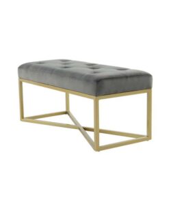 Bench Cameron 125 grey / gold