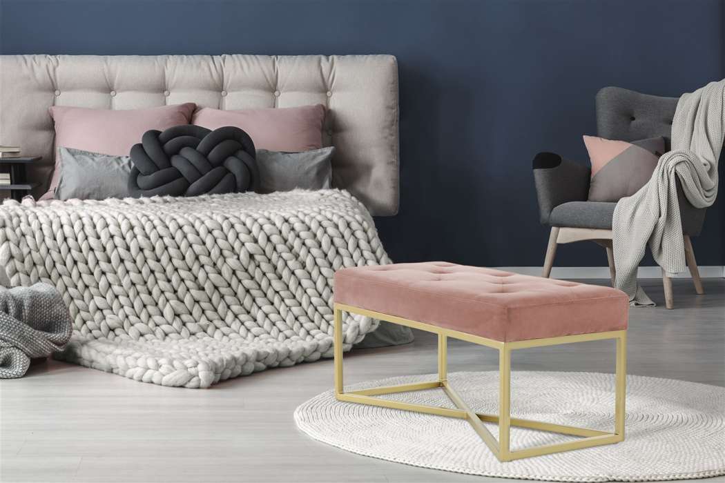 Bank Cameron 125 oud roze / goud - Afbeelding 2
