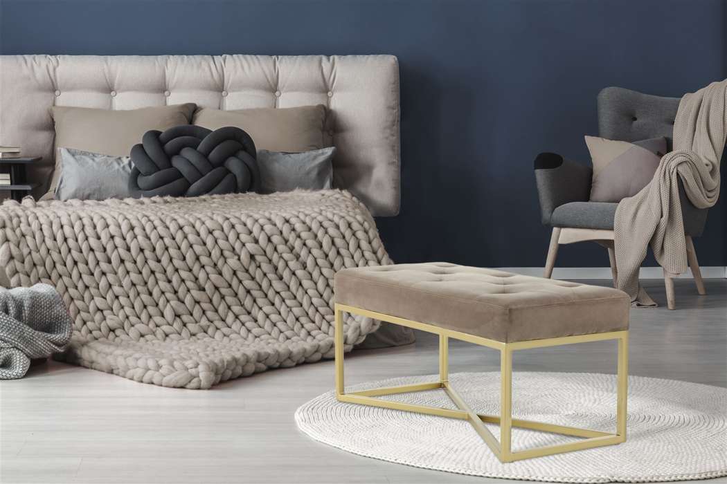 Bench Cameron 125 taupe / gold - Afbeelding 2