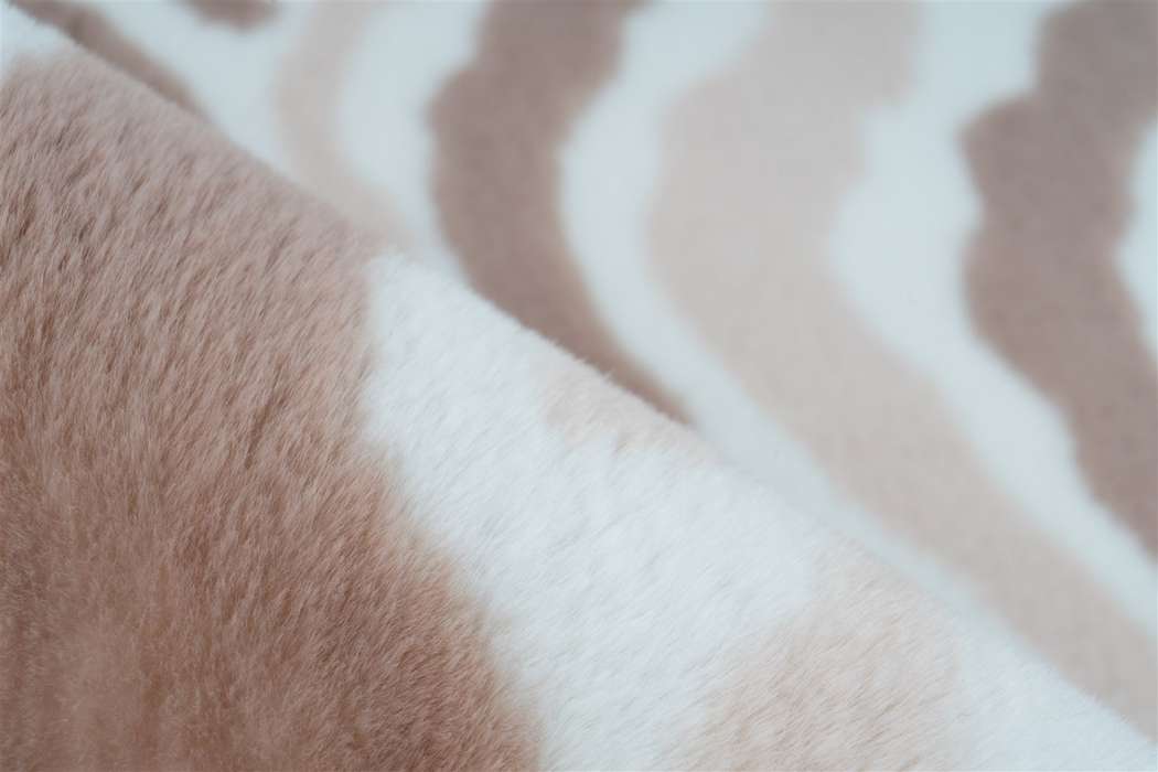Rabbit Animal 400 Iivoor/taupe/wit 120x160cm - Afbeelding 3