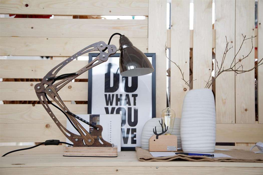 Tafellamp Merop teak - Afbeelding 2