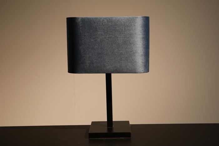 lampenkap ovaal kobalt blauw