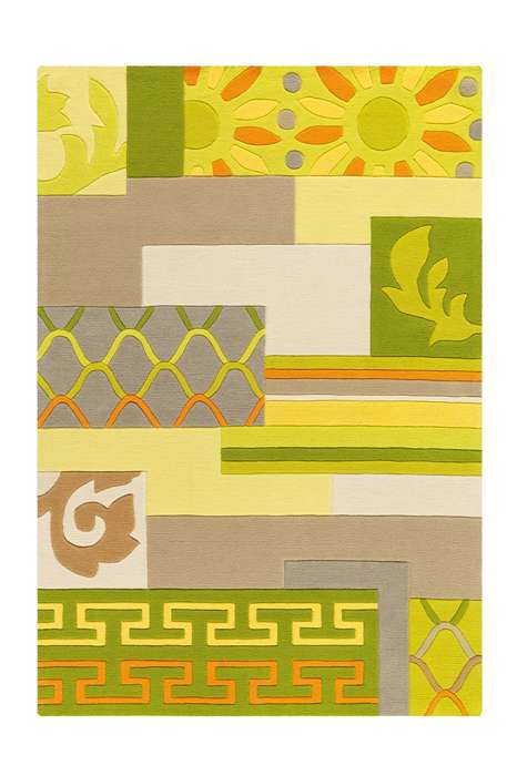 Sam 4165 naturel/groen/geel 170x240cm