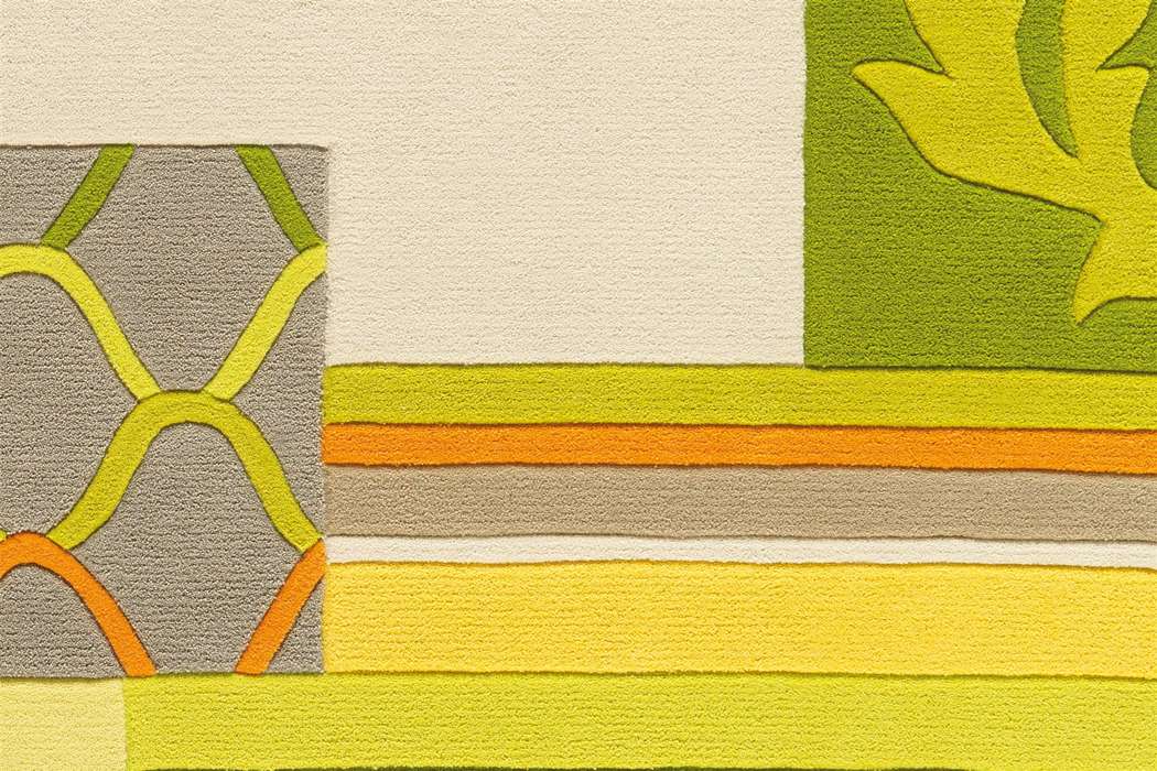 Sam 4165 naturel/groen/geel 170x240cm - Afbeelding 3