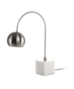 Tafellamp Bella 125 zilver/wit