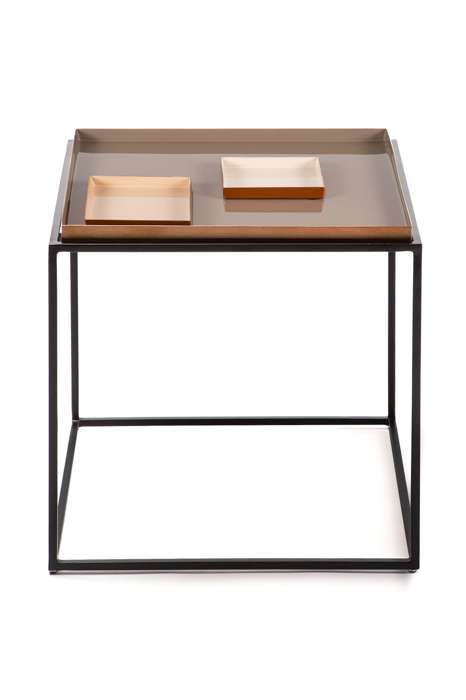 Bijzettafel Famosa 560 bruin/creme