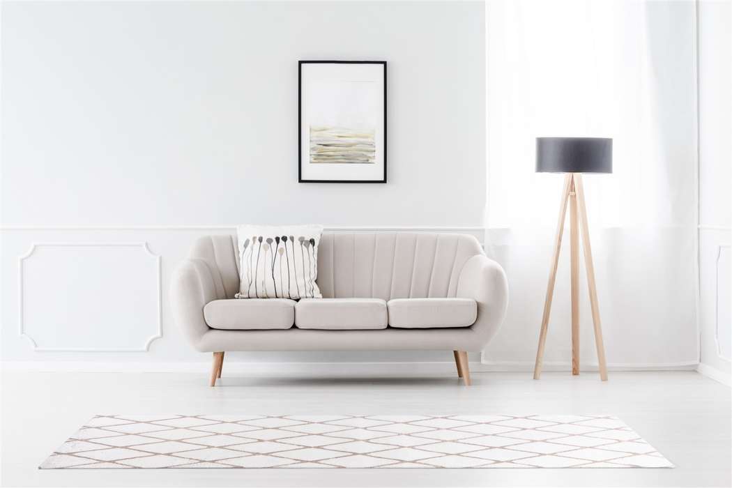 Vivica 225 wit/taupe 80x250cm - Afbeelding 2