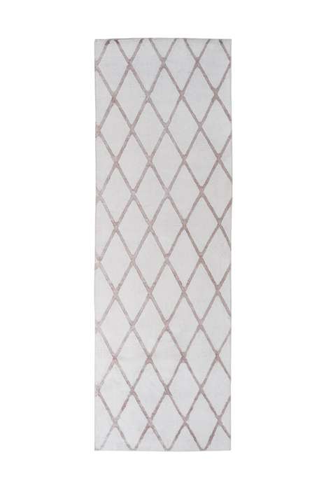 Vivica 225 wit/taupe 80x250cm