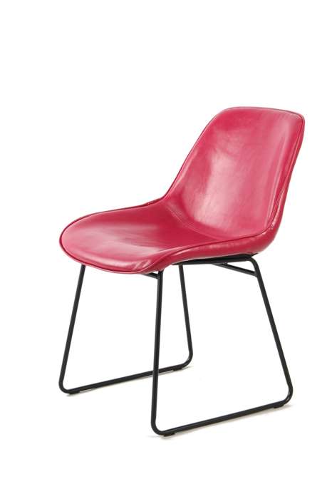 Chair Cora 110 set of 2 pink / red