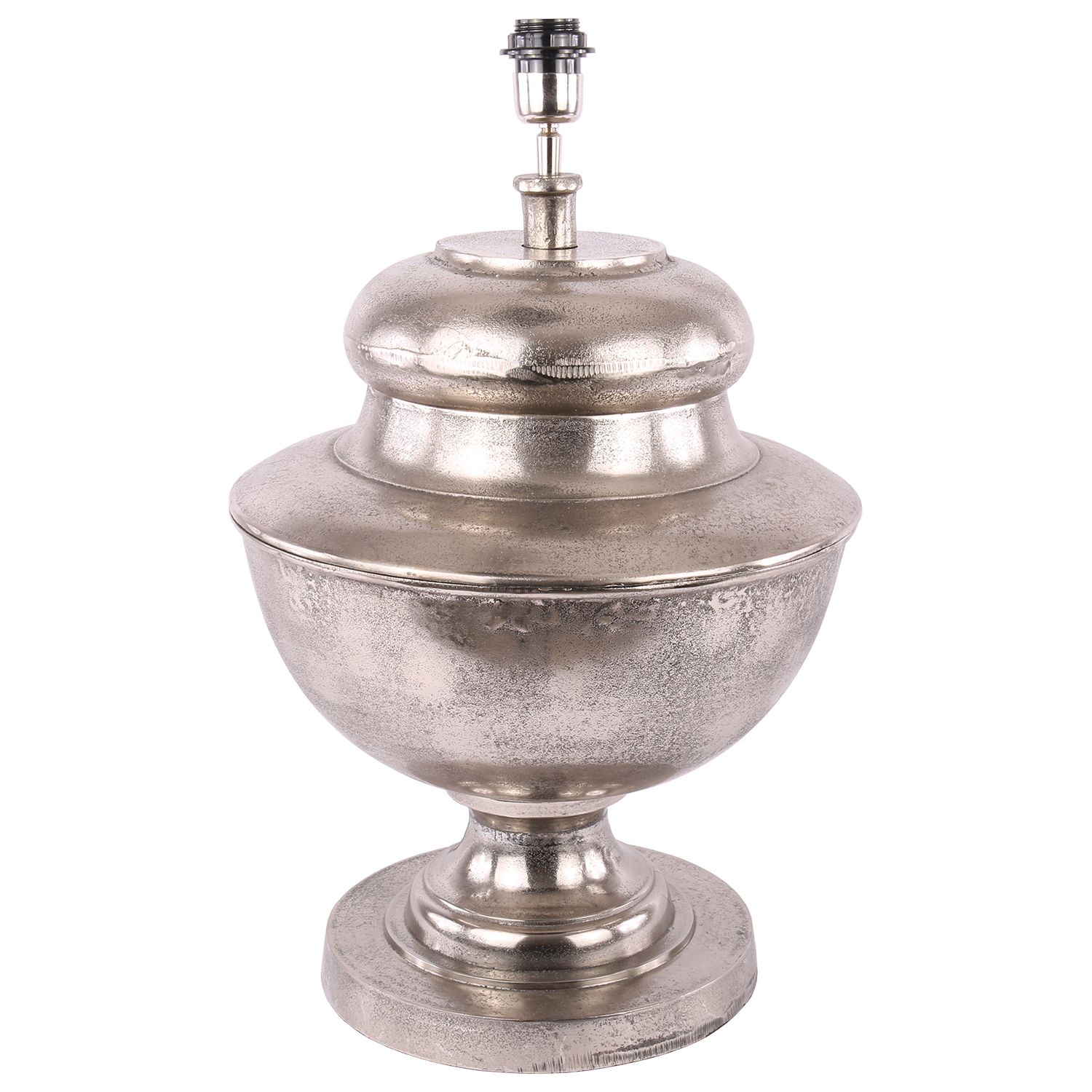 Tafellamp Casina L design 2 ruw nickel