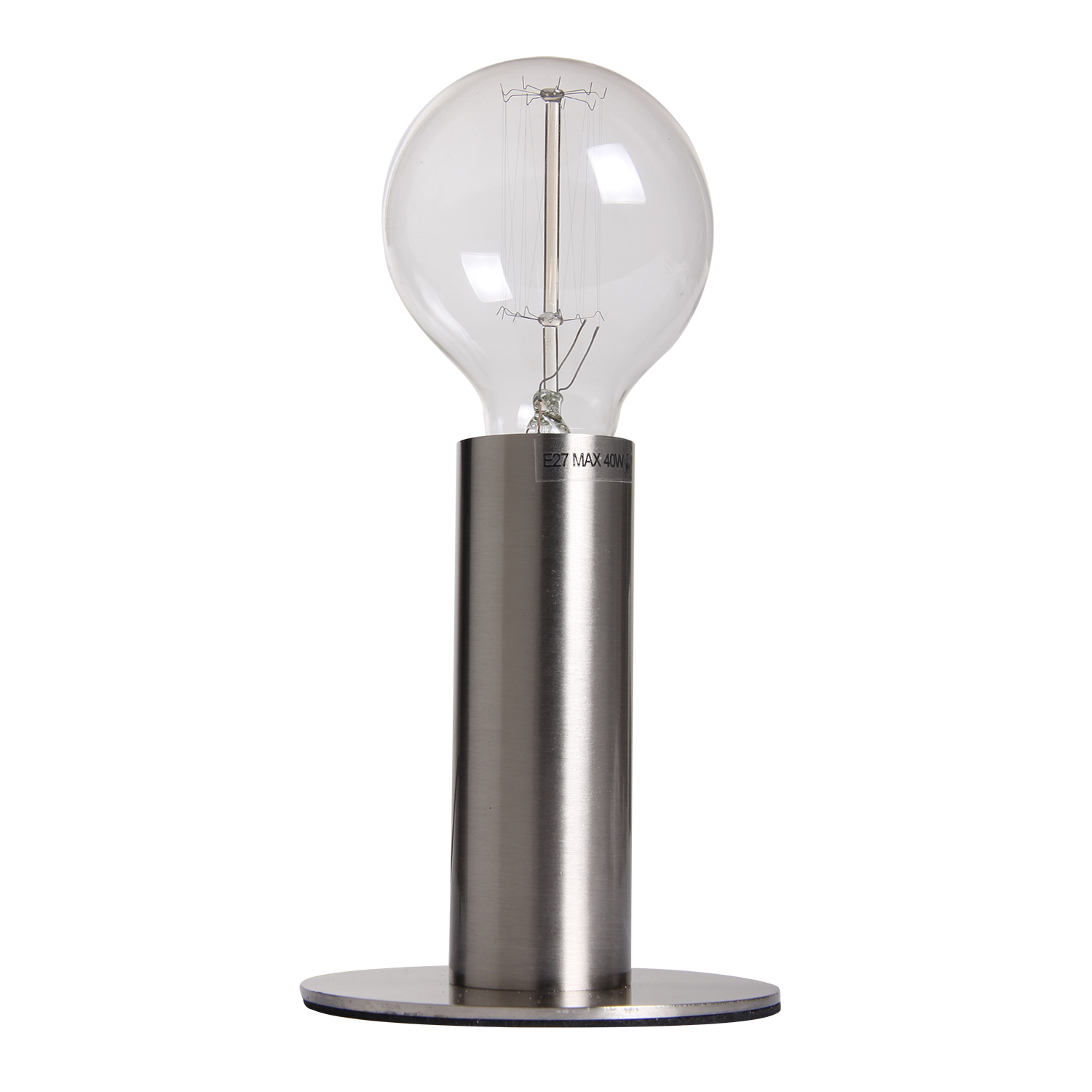 Table lamp Denmark nickel satin