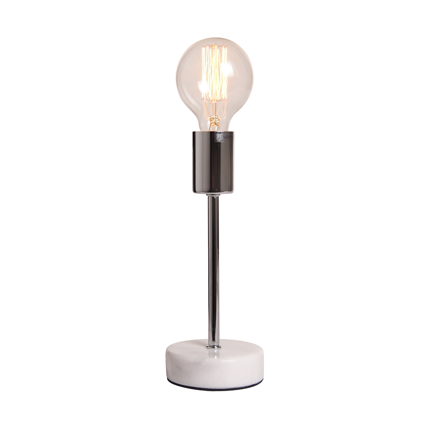 Table lamp Finland, chrome, white marble - Afbeelding 2