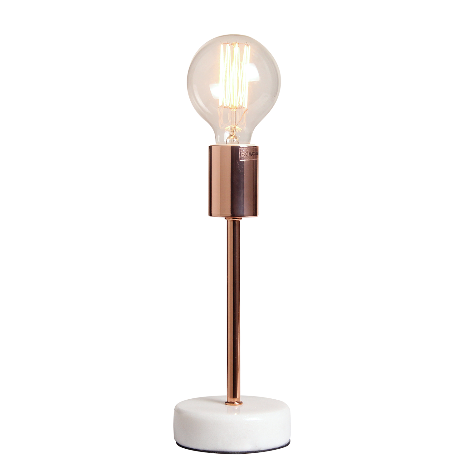 Table lamp Finland, copper, white marble - Afbeelding 7
