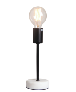 Alternative view of Table lamp Finland, black, white marble