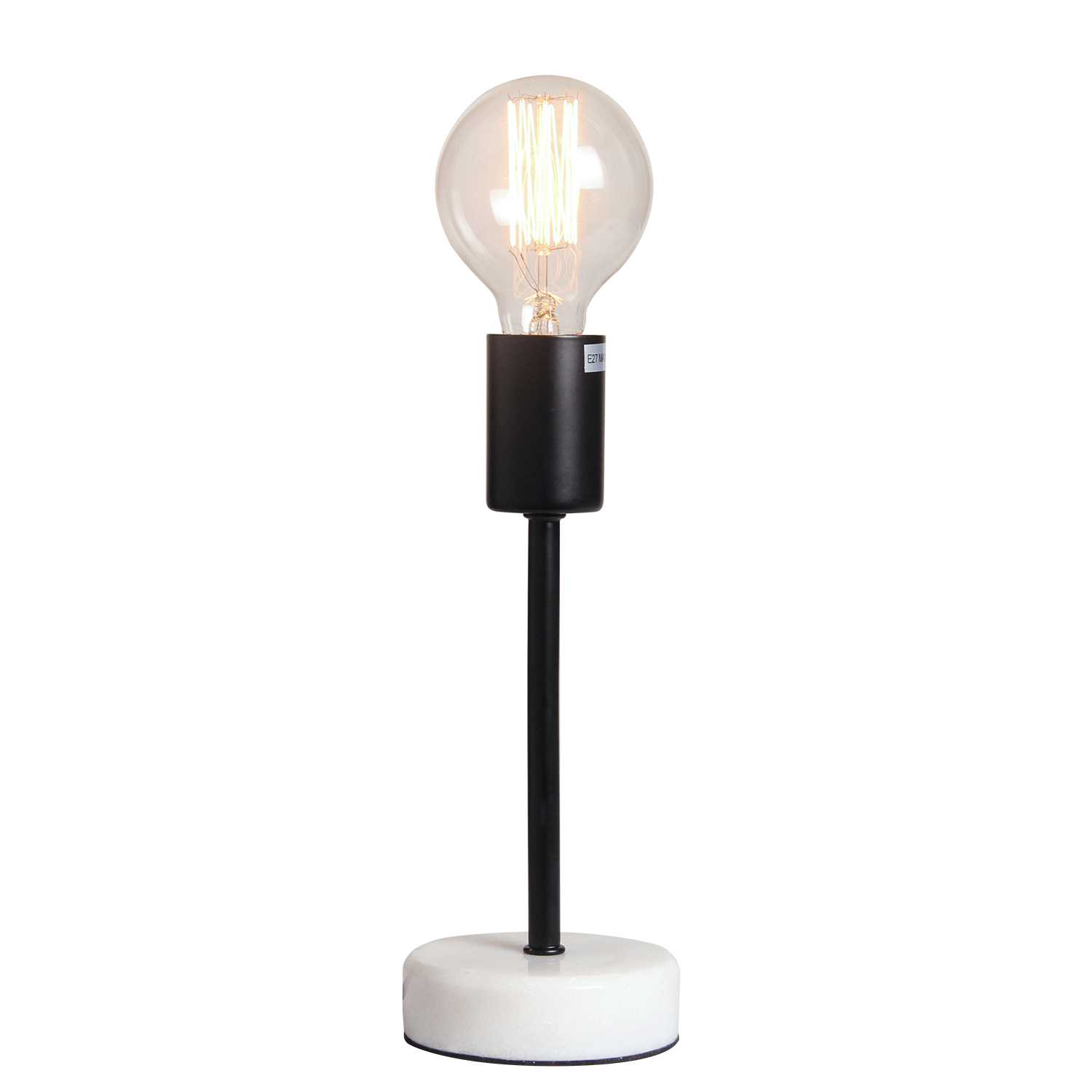 Table lamp Finland, black, white marble - Afbeelding 2