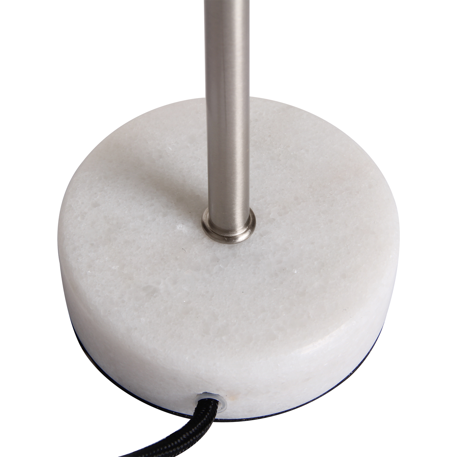 Table lamp Finland nickel satin, white marble - Afbeelding 3