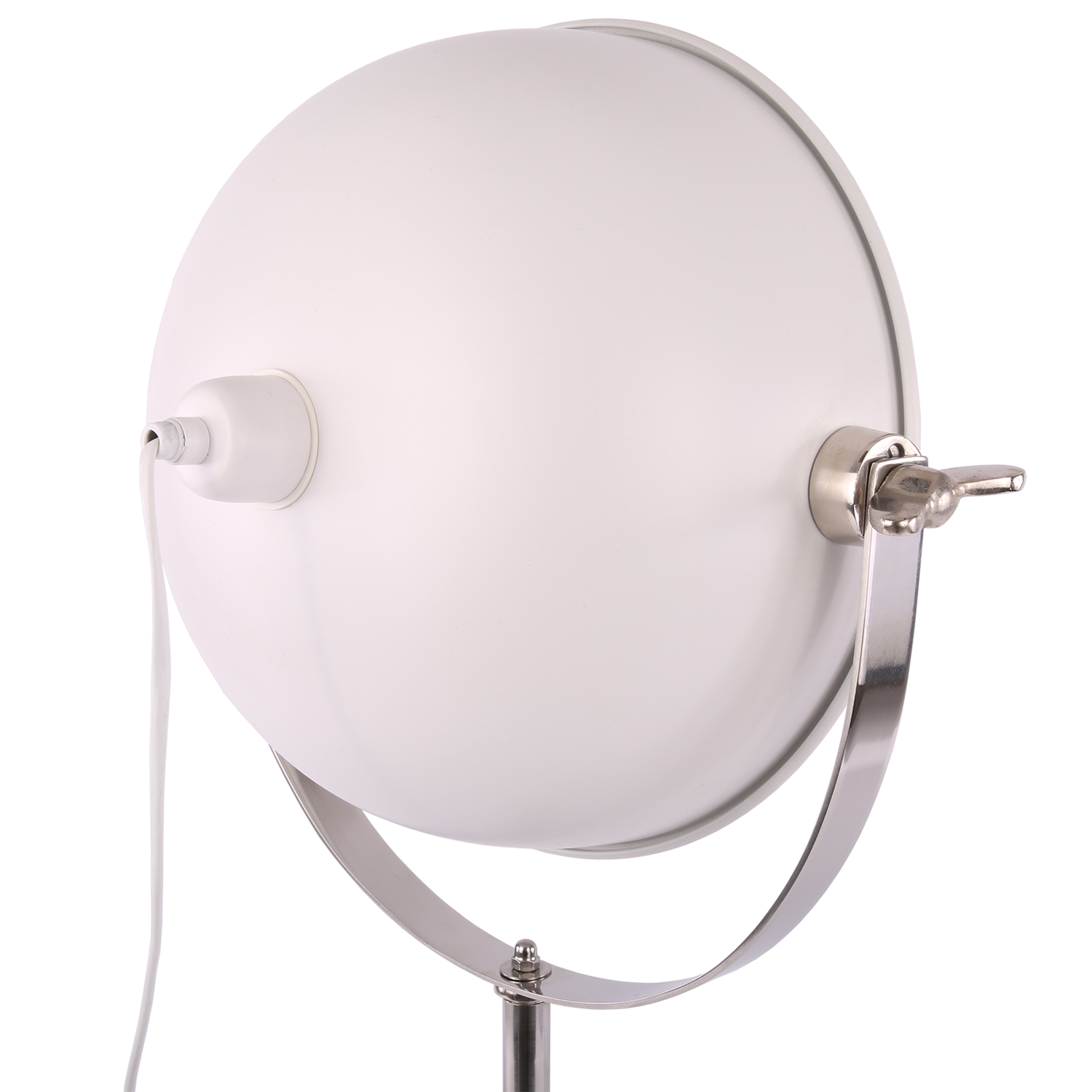 Tafellamp Globe wit en zilver - Afbeelding 3